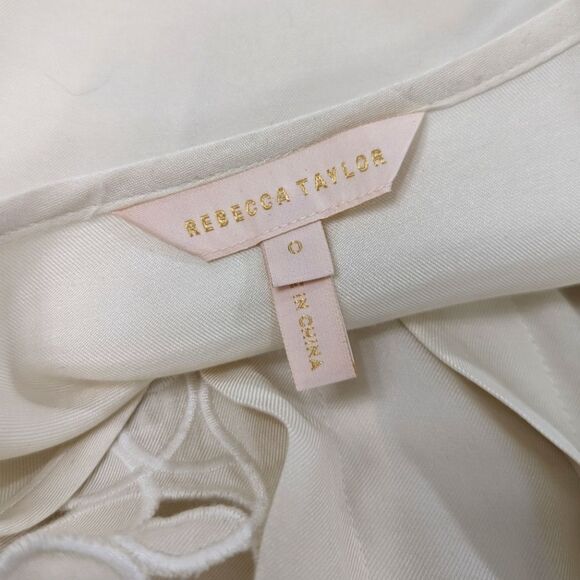 Rebecca Taylor Embroidered Lace Blouse - Picture 10 of 10